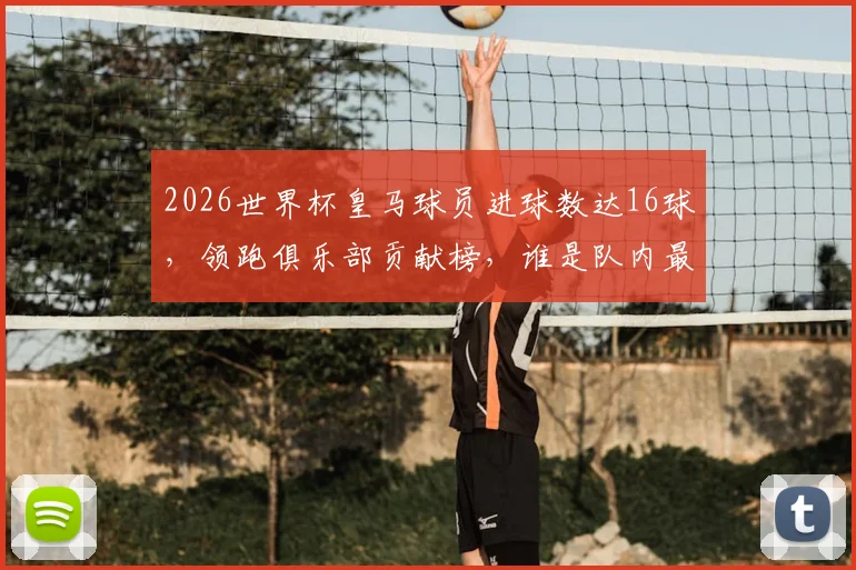 2026世界杯皇马球员进球数达16球，领跑俱乐部贡献榜，谁是队内最佳射手？