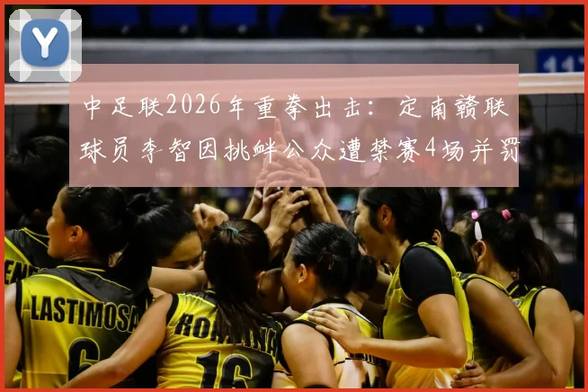 中足联2026年重拳出击:定南赣联球员李智因挑衅公众遭禁赛4场并罚款4万元,球员行为规范引热议